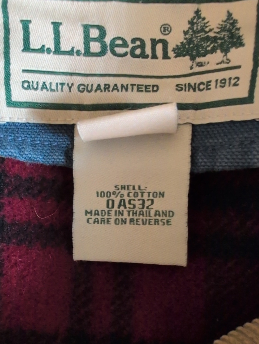 L.L. Bean Vintage Blanket Lined Chore Barn Coat Size Large - Picture 14 of 15